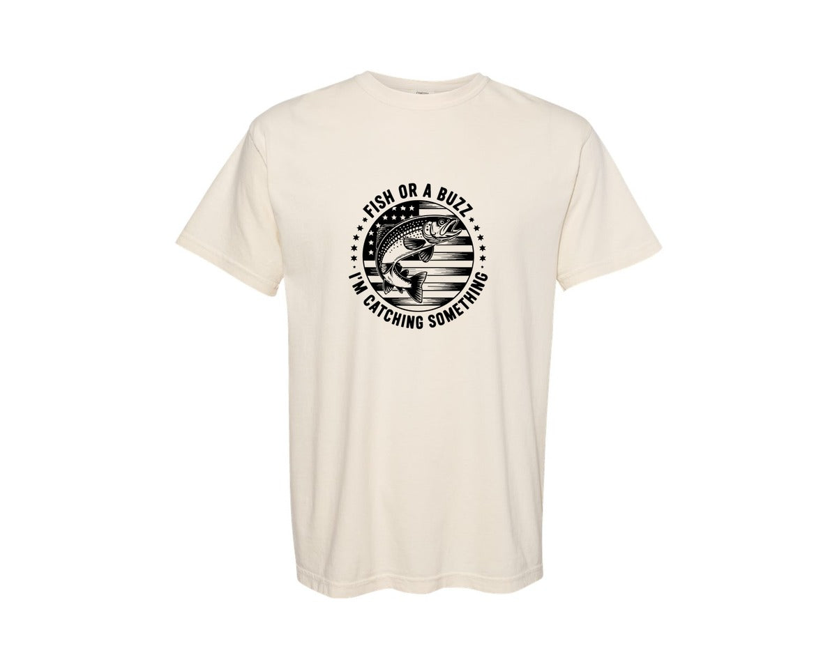 brand:Comfort Colors|color:Ivory|Fishing 79 Graphic T-Shirt