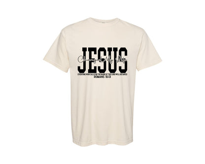 brand:Comfort Colors|color:Ivory|Mens Christian T Shirt Jesus Changed Graphic T-Shirt