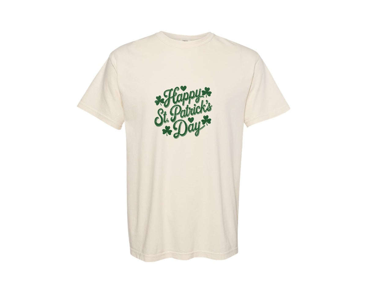 brand:Comfort Colors|color:Ivory|Happy St Patricks Day 18 Graphic T-Shirt