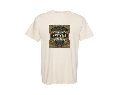 brand:Comfort Colors|color:Ivory|Happy New Year 2026 10 Graphic T-Shirt