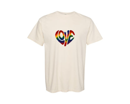 brand:Comfort Colors|color:Ivory|Crochet Yarn Valentine Shirt Design Graphic T-Shirt