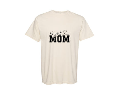 brand:Comfort Colors|color:Ivory|Girl Mom Mothers Day Mama Graphic T-Shirt