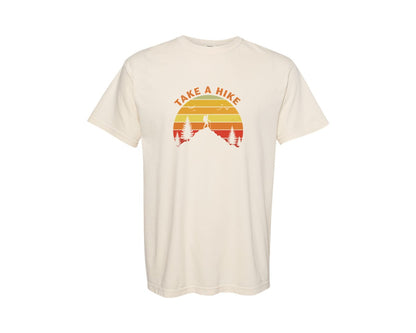 brand:Comfort Colors|color:Ivory|Take A Hike Hiking Mountains Graphic T-Shirt