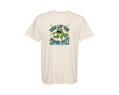 brand:Comfort Colors|color:Ivory|Funny Valentines Day Frog 2 Graphic T-Shirt