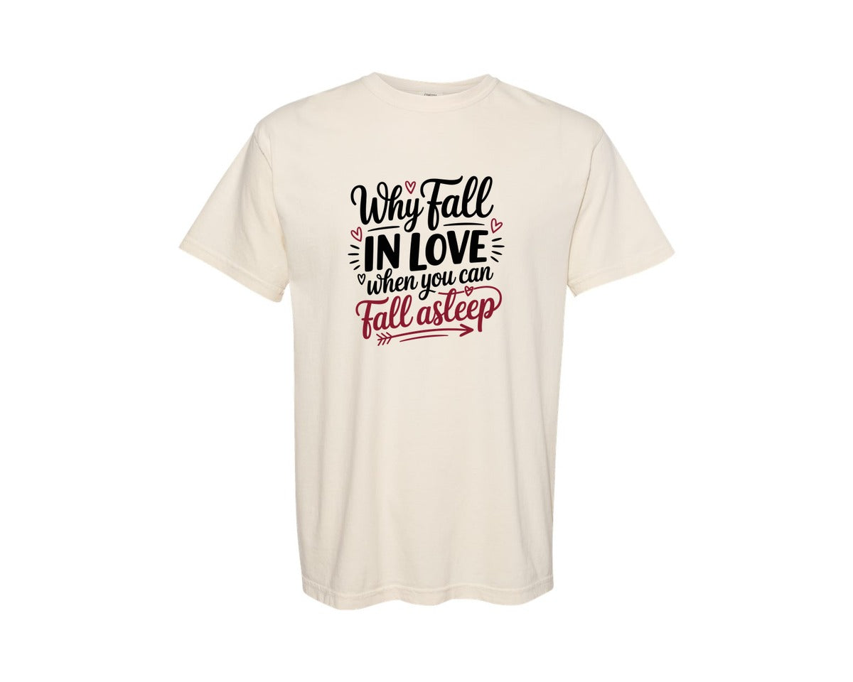 brand:Comfort Colors|color:Ivory|Anti Valentine Single Life Graphic T-Shirt