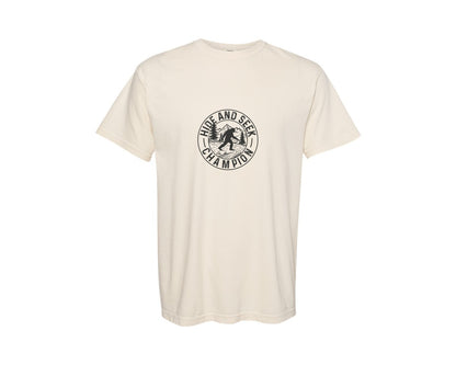 brand:Comfort Colors|color:Ivory|Bigfoot T Shirt Hide And Seek Champion Graphic T-Shirt