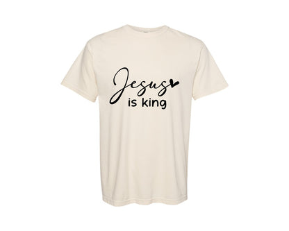 brand:Comfort Colors|color:Ivory|Jesus Is King Jesus Christian 3 Graphic T-Shirt