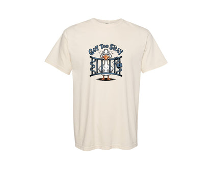 brand:Comfort Colors|color:Ivory|Got Too Silly Funny Goose Graphic T-Shirt