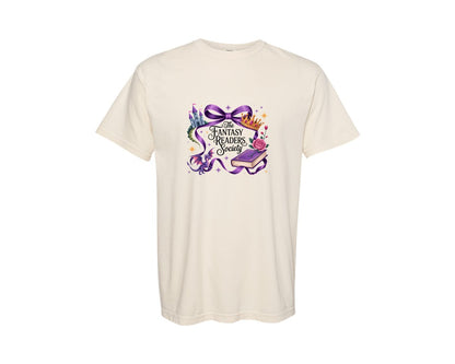 brand:Comfort Colors|color:Ivory|Fantasy Reader Society Magical Graphic T-Shirt