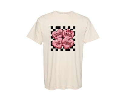 brand:Comfort Colors|color:Ivory|Glitter Valentines Retro Valentines 3 Graphic T-Shirt