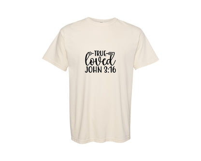 brand:Comfort Colors|color:Ivory|True Loved John 316 Retro Graphic T-Shirt