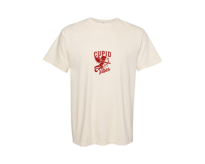 brand:Comfort Colors|color:Ivory|Valentine Cupid Vibes Graphic T-Shirt