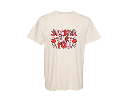 brand:Comfort Colors|color:Ivory|Valentine Candy Pun Graphic T-Shirt