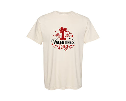 brand:Comfort Colors|color:Ivory|My 1St Valentines Day 46 Graphic T-Shirt