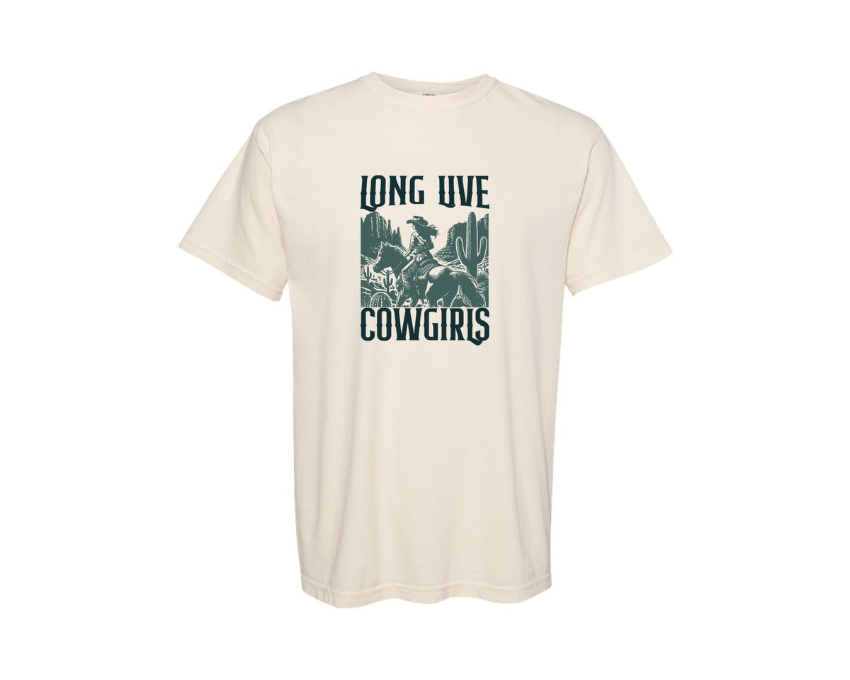 brand:Comfort Colors|color:Ivory|Long Live The Cowgirls Cowgirls Graphic T-Shirt