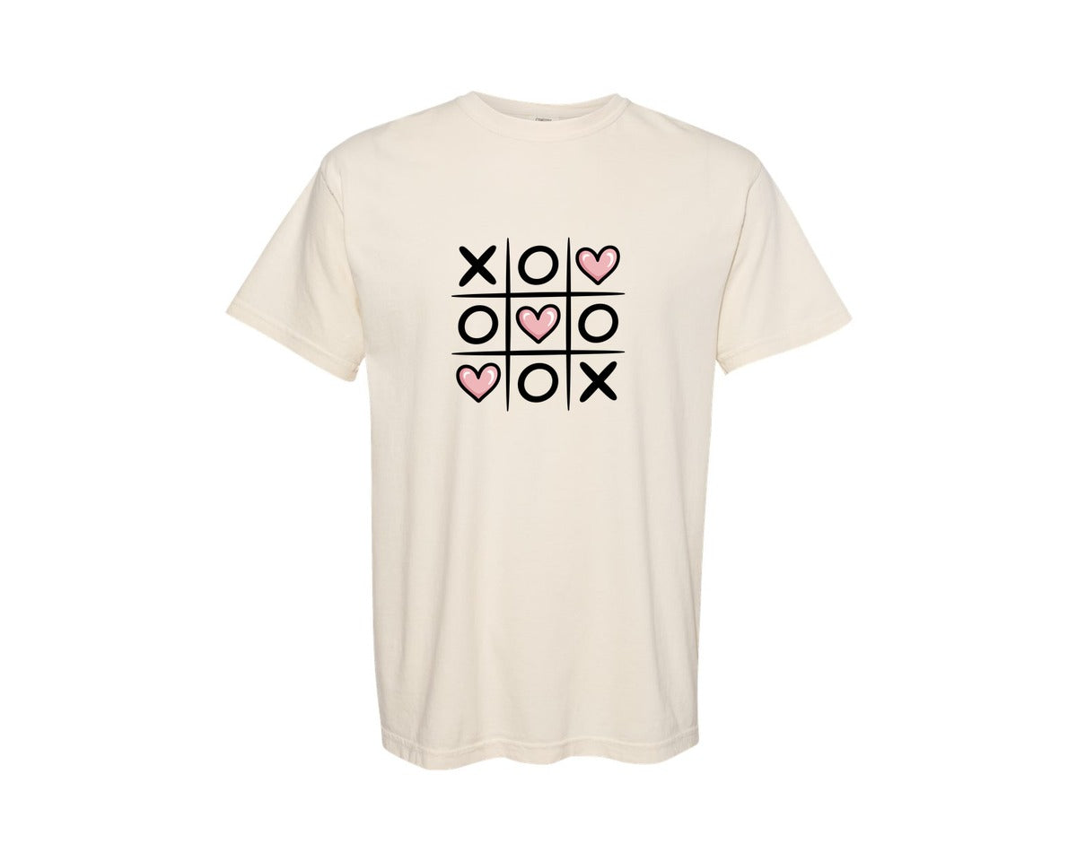 brand:Comfort Colors|color:Ivory|Tic Tac Love Cute Valentine T Shirt Graphic T-Shirt