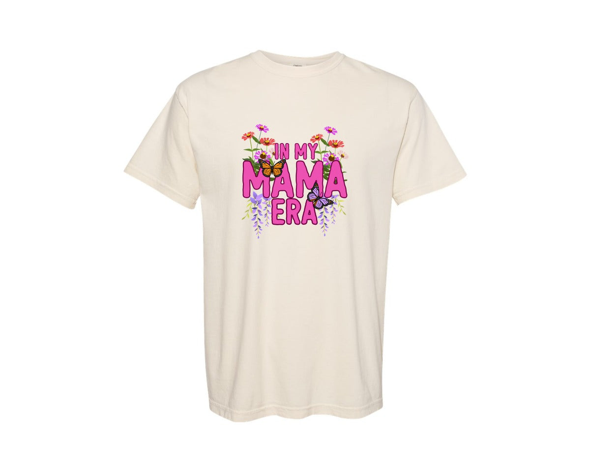 brand:Comfort Colors|color:Ivory|Girl Mama Retro Mom Mom Life Graphic T-Shirt
