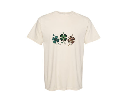 brand:Comfort Colors|color:Ivory|Shamrock Retro Coquette St Patrick Graphic T-Shirt