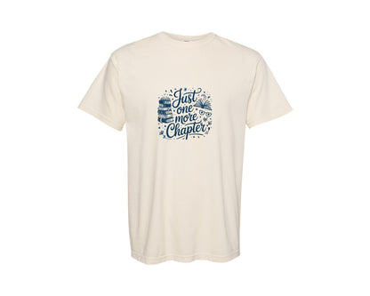 brand:Comfort Colors|color:Ivory|Just One More Chapter Summer Reading Graphic T-Shirt