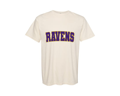 brand:Comfort Colors|color:Ivory|Ravens Football Team Graphic T-Shirt