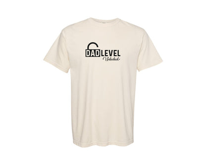 brand:Comfort Colors|color:Ivory|Dad Level Unlocked T Shirt Design V1 Graphic T-Shirt