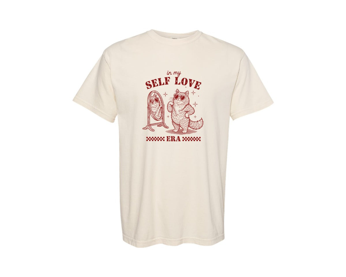 brand:Comfort Colors|color:Ivory|In My Self Love Era Valentines Graphic T-Shirt