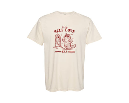 brand:Comfort Colors|color:Ivory|In My Self Love Era Valentines Graphic T-Shirt