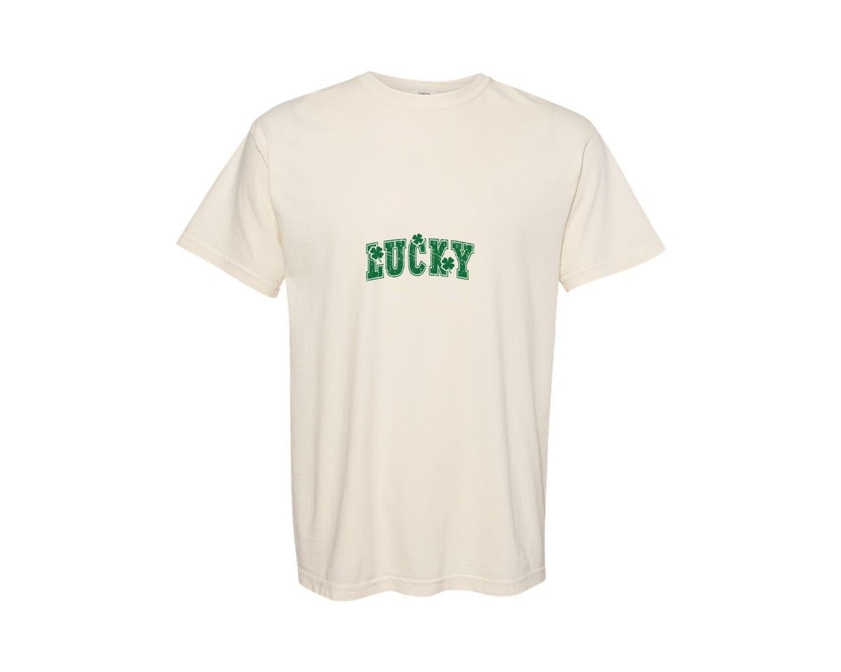 brand:Comfort Colors|color:Ivory|St Patricks Day Lucky 10 Graphic T-Shirt