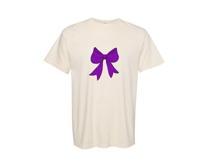 brand:Comfort Colors|color:Ivory|School Spirit Bows Graphic T-Shirt