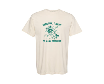 brand:Comfort Colors|color:Ivory|Raccoon In Space Vintage Raccoon Saying Graphic T-Shirt