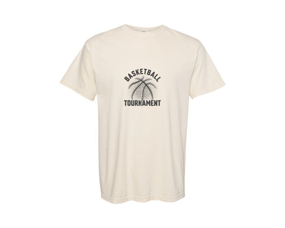 brand:Comfort Colors|color:Ivory|Basketball Tournament T Shirt Graphics Graphic T-Shirt
