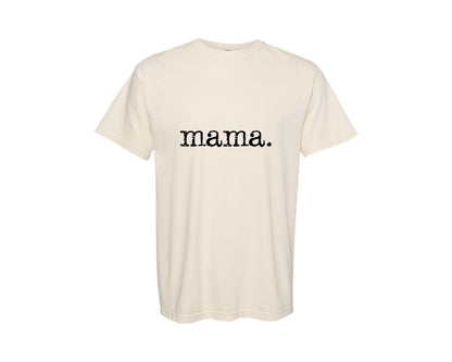 brand:Comfort Colors|color:Ivory|Retro Distressed Mama Typography Graphic T-Shirt