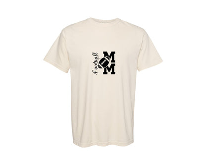 brand:Comfort Colors|color:Ivory|Football Mom 68 Graphic T-Shirt