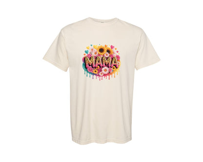brand:Comfort Colors|color:Ivory|Mama Leopard Coquette Bow 3 Graphic T-Shirt