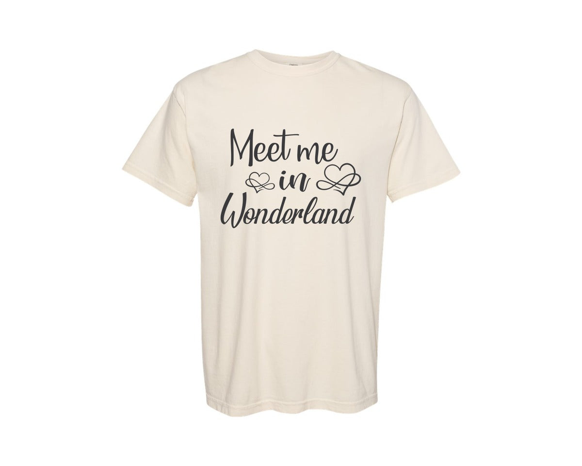 brand:Comfort Colors|color:Ivory|Meet Me In Wonderland Svgalice In Wonde Graphic T-Shirt