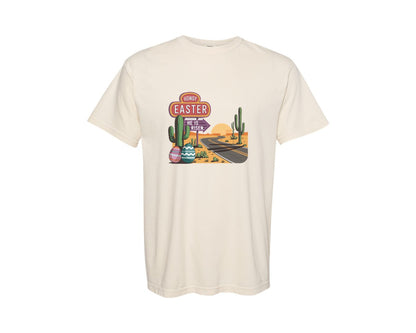 brand:Comfort Colors|color:Ivory|Howdy Easter Western Desert Easter 3 Graphic T-Shirt