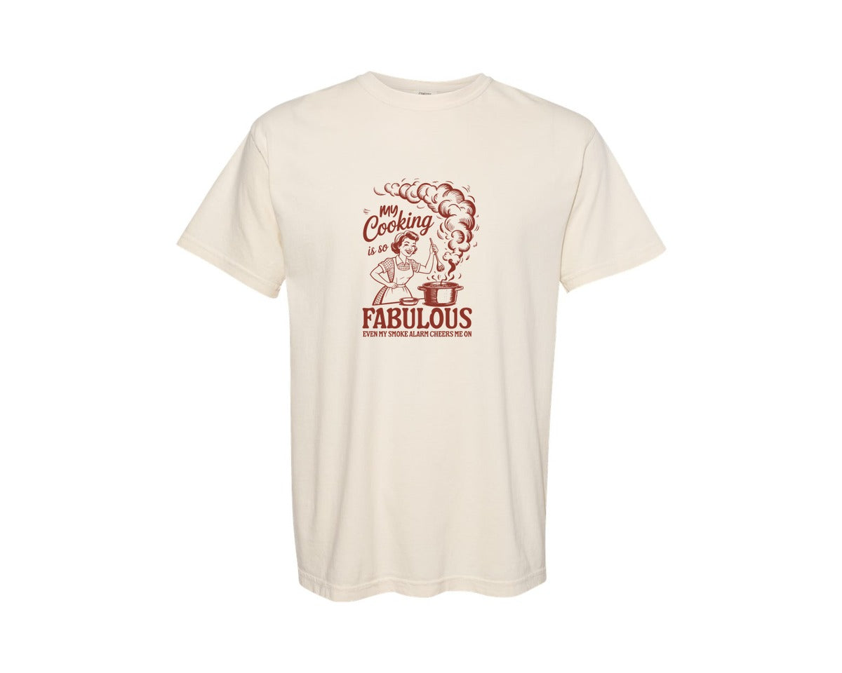 brand:Comfort Colors|color:Ivory|Vintage Woman Shirtretro House Wife Graphic T-Shirt
