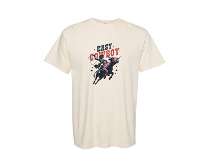 brand:Comfort Colors|color:Ivory|Easy Cowboy Western Rodeo Shirt Graphic T-Shirt