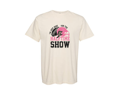 brand:Comfort Colors|color:Ivory|Halftime Show Funny Football Graphic T-Shirt