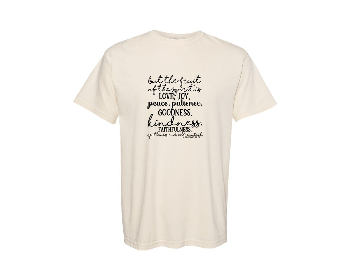 brand:Comfort Colors|color:Ivory|Farmhouse Christian Sign 7 Graphic T-Shirt
