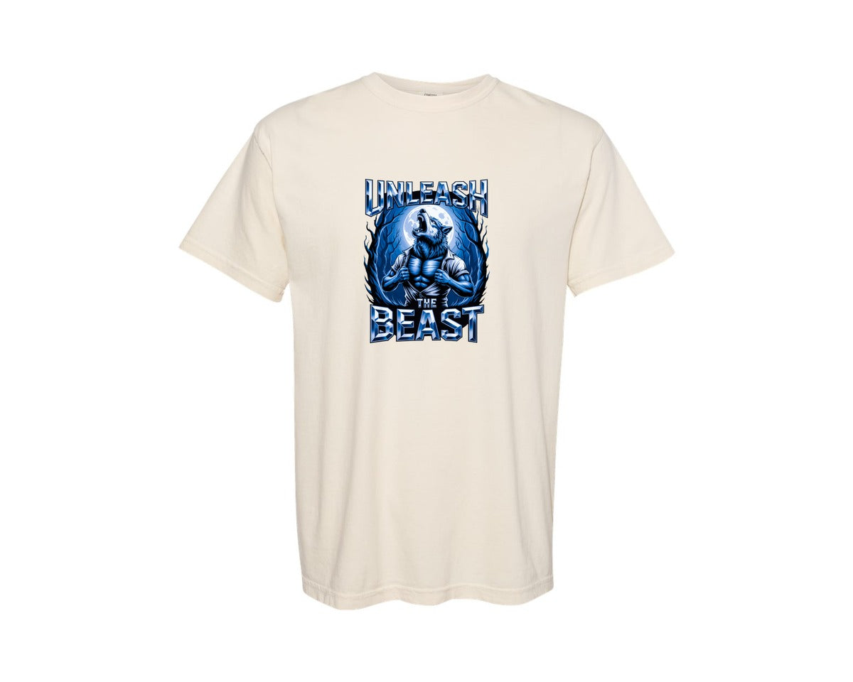 brand:Comfort Colors|color:Ivory|Unleash The Beast Wolf Graphic T-Shirt