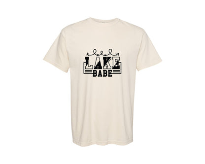 brand:Comfort Colors|color:Ivory|Lake Babe 22 Graphic T-Shirt