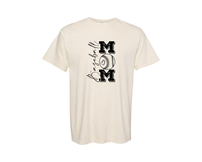 brand:Comfort Colors|color:Ivory|Baseball Mama 16 Graphic T-Shirt