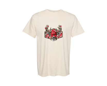 brand:Comfort Colors|color:Ivory|Valentine Buck Boys Valentines 6 Graphic T-Shirt