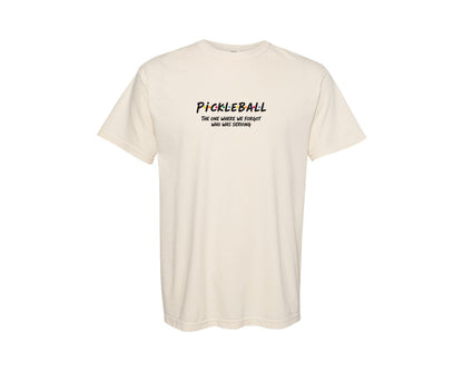 brand:Comfort Colors|color:Ivory|Funny Pickleball Definition Humor Shirt Graphic T-Shirt