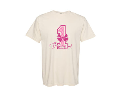 brand:Comfort Colors|color:Ivory|1St Birthday Birthday Shirt Graphic T-Shirt