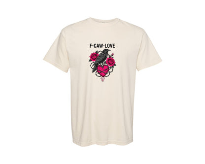 brand:Comfort Colors|color:Ivory|Crow Raven Anti Valentine F Caw F 3 Graphic T-Shirt