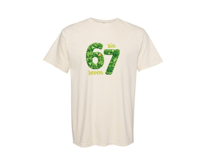brand:Comfort Colors|color:Ivory|St Patricks Day Six Seven Viral Meme Graphic T-Shirt