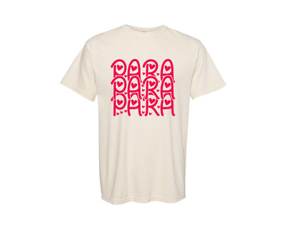 brand:Comfort Colors|color:Ivory|Para Coquette Bow Valentines Day 2 Graphic T-Shirt