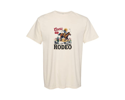 brand:Comfort Colors|color:Ivory|Vintage Rodeo Cowboy Western Horse 3 Graphic T-Shirt